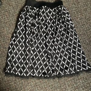 White House, Black market, sheer flowing skirt